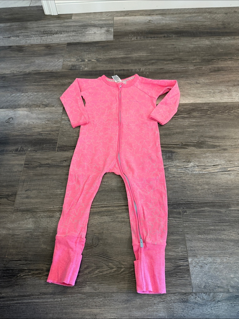 Bonds Pink Kids Zip Front One-Piece Pajamas
